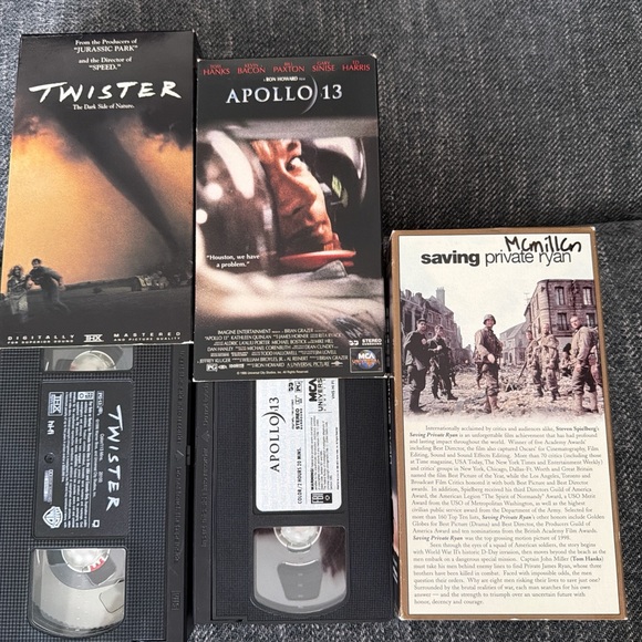 Saving Private Ryan, Apollo 13, Twister VHS Set - Picture 7 of 8